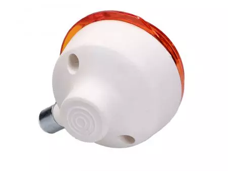Simson MZ indicador frontal laranja difusor branco caixa redonda-2