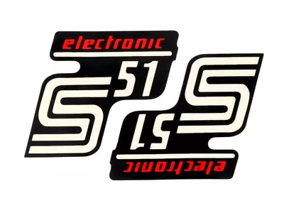 Simson S51 elektronica handschoenenkastje stickers - 42003