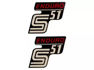Autocolantes para porta-luvas Simson S51 Enduro-1