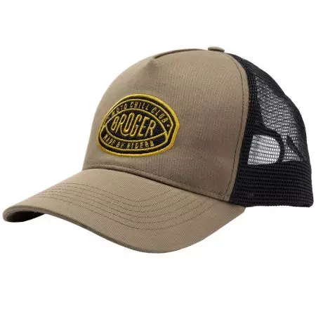 Broger Snapback Badge olivová baseballová čiapka - BR-CAP-BADGE-62-OS