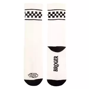 Broger SX creme-schwarze Socken 36/40-2