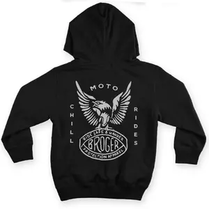 Broger Eagle hoodie zwart S-2
