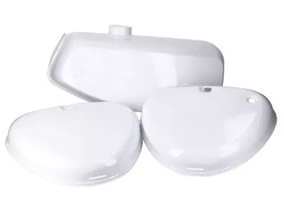 Depósito y tapas laterales blanco Simson S51 - 49096