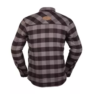 Modeka Nooner šedočerné textilní tričko na motorku M-2