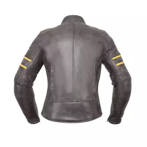 Modeka Iona Lady chaqueta de moto de cuero negro/neón 40-2