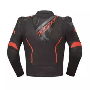 Modeka Valyant chaqueta de moto de cuero negro/rojo 46-2