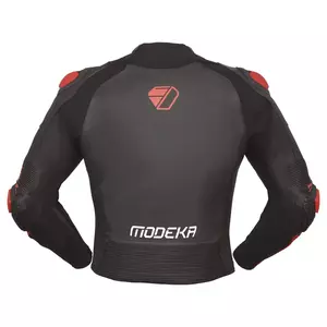 Modeka Yron črno-rdeča usnjena motoristična jakna 46-2