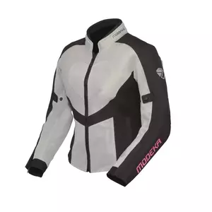 Modeka Emma Air Lady jachetă de motocicletă pentru femei din material textil negru cenușă 36-1