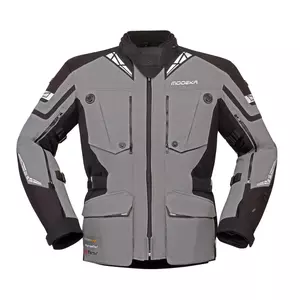 Текстилно яке за мотоциклет Modeka Panamericana II сиво-черно 3XL-1