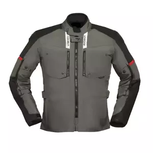 Modeka Raegis sivo-črna tekstilna motoristična jakna 6XL-1