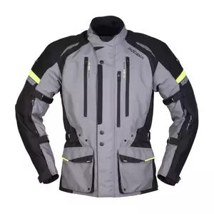 Modeka Striker II Pro sivo-črna tekstilna motoristična jakna 3XL-1