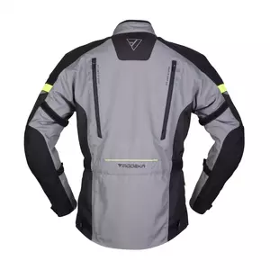 Casaco de motociclismo Modeka Striker II Pro em tecido cinzento-preto M-2