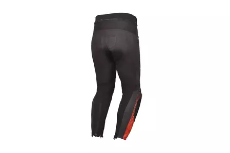 Modeka Yron pantaloni de motocicletă din piele neagră/roșie 48-2