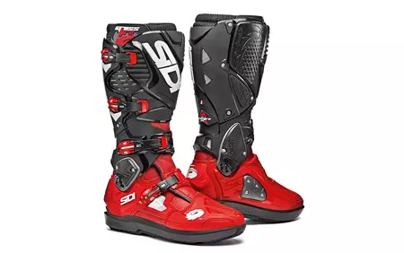 SIDI Crossfire 3 SRS bottes de moto rouge noir 45