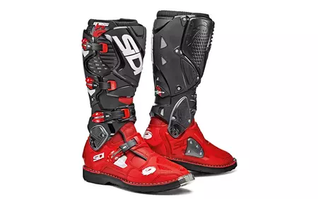 SIDI Crossfire 3 motorkárske topánky červené čierne 43