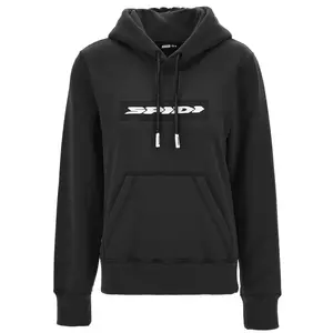 Spidi Logo 2 Lady džemperis su gobtuvu juodas S - R183-026-S