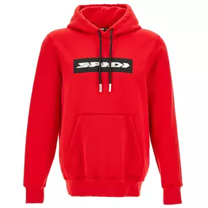 Spidi Logo 2 φούτερ με κουκούλα κόκκινο L - R182-014-L