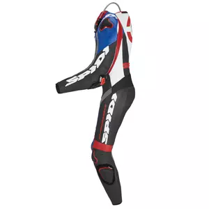 Fato de motociclista Spidi DP-Progressive Pro de uma peça em couro preto-vermelho-azul 46-3