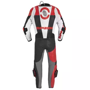 Spidi DP-Progressive Pro egyrészes bőr motorosruha fekete-piros 58-2