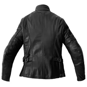 Spidi Mack Lady chaqueta de moto de cuero para mujer negro 44-2