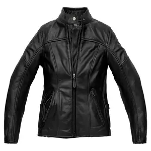 Spidi Mack Lady chaqueta de moto de cuero de las mujeres negro 46 - P215-026-46