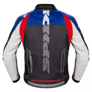 Spidi DP Progressive fekete-piros-kék bőr motoros dzseki 50-2