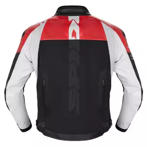 Spidi DP Progressive Hybrid rdeča motoristična jakna iz usnja/tekstila 52-2