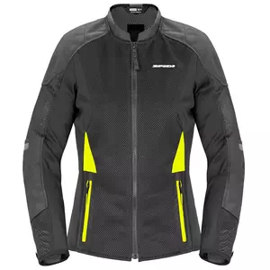 Spidi Super Net Lady jachetă de motocicletă pentru femei din material textil negru și galben fluo XXL-1