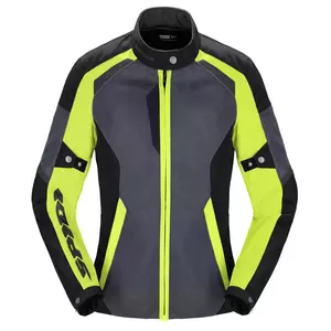 Spidi Tek Net Lady jachetă de motocicletă pentru femei din material textil negru și galben fluo L-1