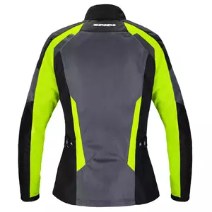 Spidi Tek Net Lady jachetă de motocicletă pentru femei din material textil negru și galben fluo L-2
