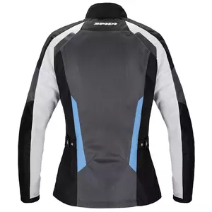 Casaco têxtil para motociclistas Spidi Tek Net Lady cinzento, branco e azul XL-2