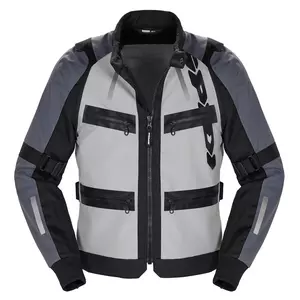 Spidi Enduro Pro jachetă de motocicletă din material textil negru-gri L-1