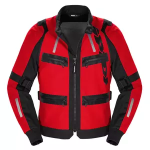 Spidi Enduro Pro textilná bunda na motorku červená 3XL - T335-014-3XL