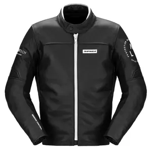 Spidi Genesis chaqueta de moto de cuero blanco y negro 46-1