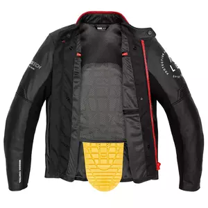 Spidi Genesis črno-rdeča usnjena motoristična jakna 50-4