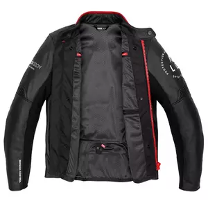 Spidi Genesis črno-rdeča usnjena motoristična jakna 54-3