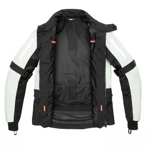Textilná bunda na motorku Spidi Net H2Out black and ash XL-4