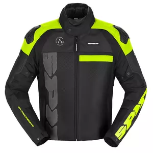 Spidi Progressive Net H2Out chaqueta moto textil negro y amarillo fluo L - D297-486-L