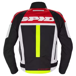 Spidi Progressive Tex Textil-Motorradjacke schwarz, weiß und rot M-2