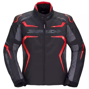 Spidi Race Evo H2Out tekstilna motoristična jakna črna/rdeča M-1
