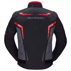 Spidi Race Evo H2Out jachetă de motocicletă din material textil negru/roșu M-2