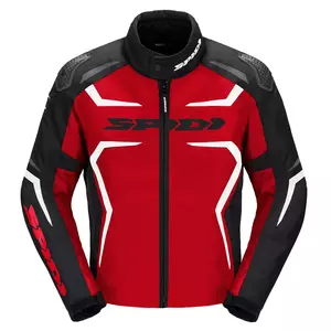 Spidi Race Evo H2Out chaqueta moto textil negro, rojo y blanco M-1