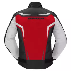 Spidi Race Evo H2Out chaqueta moto textil negro, rojo y blanco M-2