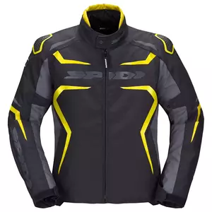 Spidi Race Evo H2Out chaqueta moto textil negro y amarillo fluo L-1