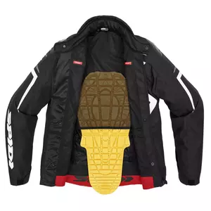Spidi Sportmaster H2Out Textil-Motorrad-Jacke schwarz und weiß M-5