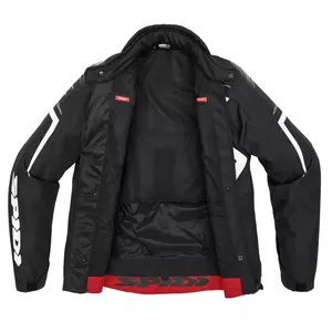 Spidi Sportmaster H2Out Textil-Motorrad-Jacke schwarz und weiß S-3
