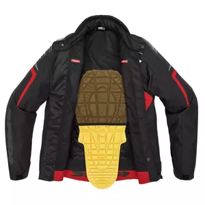 Spidi Sportmaster H2Out jachetă de motocicletă din material textil negru și roșu L-4