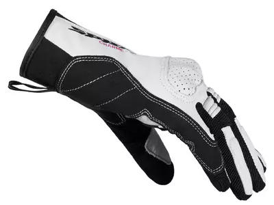 Spidi Charme 2 Дамски ръкавици за мотоциклет бяло и черно M-2