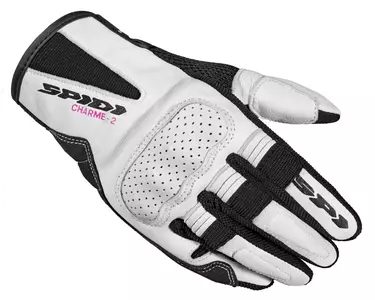 Spidi Charme 2 Дамски ръкавици за мотоциклет бяло и черно S-1