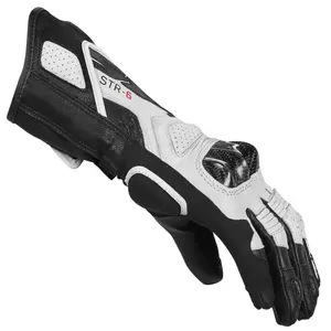 Spidi STR-6 Lady γάντια μοτοσικλέτας μαύρο και λευκό XS-2